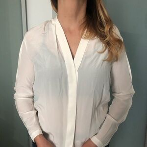 Silk White Shirt (100% Mullberry Silk)